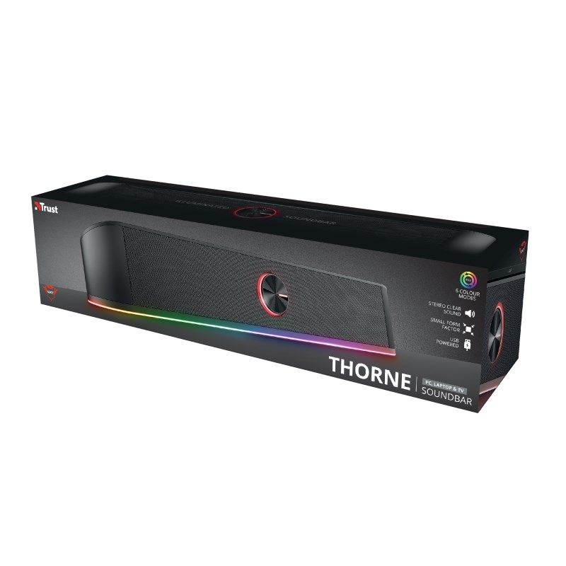 7. Głośnik TRUST GXT619 THORNE RGB LED SOUNDBAR