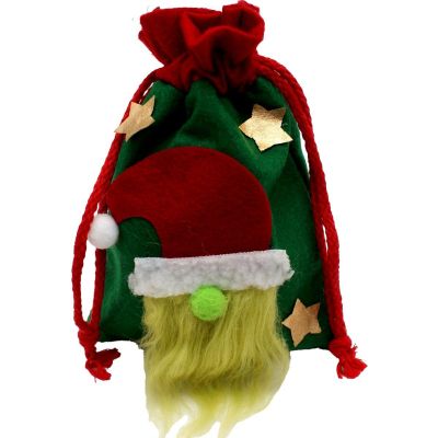 3. ŚWIĄTECZNY WORECZEK NA PREZENT Z MIKOŁAJEM 15x20CM