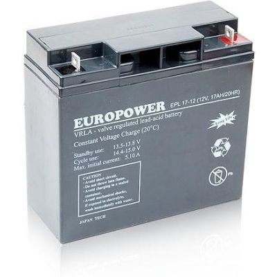 Akumulator AGM EUROPOWER serii EPL 12V 17Ah