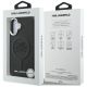 8. Etui Karl Lagerfeld Initial & Metal Logo MagSafe na iPhone 16 - czarne