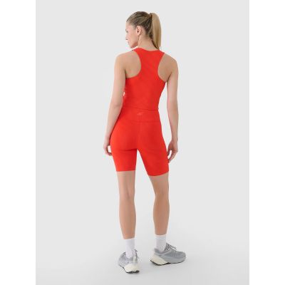 4. Crop top treningowy szybkoschnący damski 4F 4FWSS25TFSLF413-62S