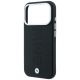 6. Etui BMW Sign Deboss Quilted Metal Logo MagSafe na iPhone 18 Pro Max - ciemnoszare