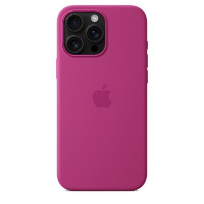 4. Etui Apple iPhone16 Pro Max Silicone Case with MagSafe - Fuchsia