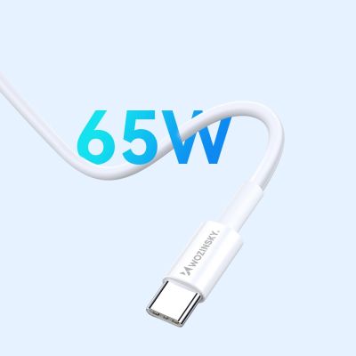 8. Wozinsky ładowarka GaN 65W z portami USB-A 2xUSB-C z kablem USB-C 65W - biała