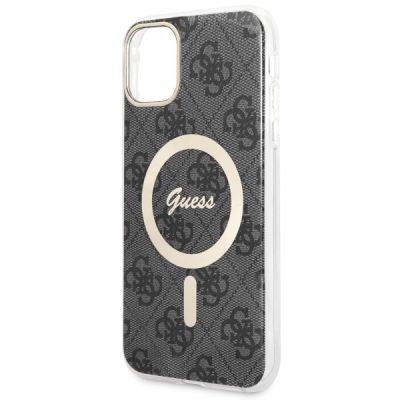 5. Etui Guess 4G MagSafe na iPhone 11 - czarne