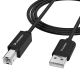 Kabel Wozinsky WKDDY4S USB-B - USB-A 480Mb/s 1m - czarny