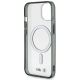 7. Etui BMW Silver Ring MagSafe na iPhone 14 - przezroczyste