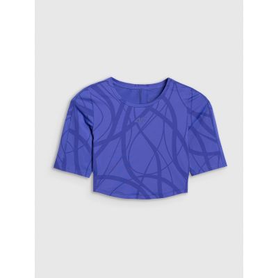 8. Damski crop top treningowy 4F 4FWAW25TFTSF1520-36S