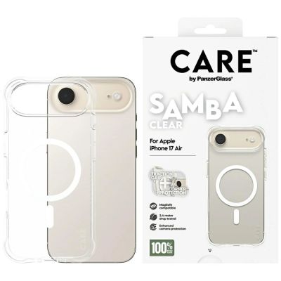 Etui CARE by PanzerGlass Fashionable Samba w. White MagSafe na iPhone Air - przezroczyste