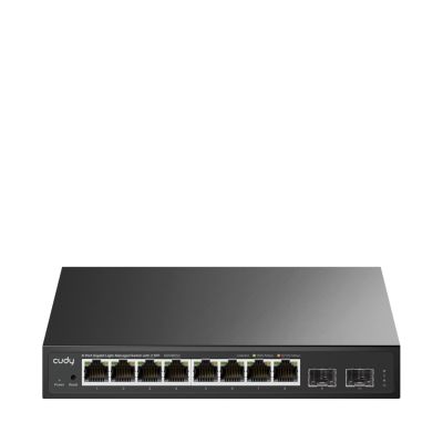 Cudy 8-Port Gigabit Easy-Managed Switch with 2 SFP, GS108ES2 1.0 Zarządzany L2 Gigabit Ethernet (10/100/1000) Czarny