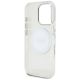 7. Etui Guess IML Metal Colored Circle Classic Logo MagSafe na iPhone 16 Pro - białe