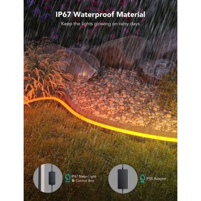 5. Taśma LED Govee H61A8 Outdoor Neon Strip Lights 10m z Wi-Fi, Bluetooth, RGBIC