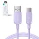 2. Kabel Joyroom Multi-Color Series A14 USB-A / USB-C 3A 1.2 m - fioletowy