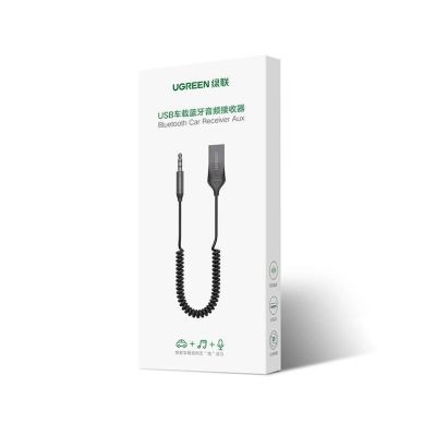 8. Ugreen Odbiornik dźwięku adapter audio Bluetooth 5.3 USB-3,5 mm mini jack (czarny)