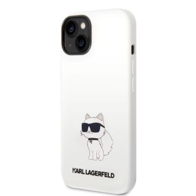 2. Etui Karl Lagerfeld Silicone Choupette na iPhone 14 Plus - białe