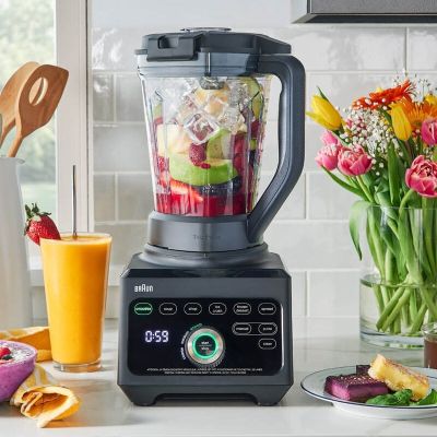 4. Braun JB 9040, Blender stołowy, Funkcja pulsacyjna, Kruszenie lodu, 1 m, 1600 W