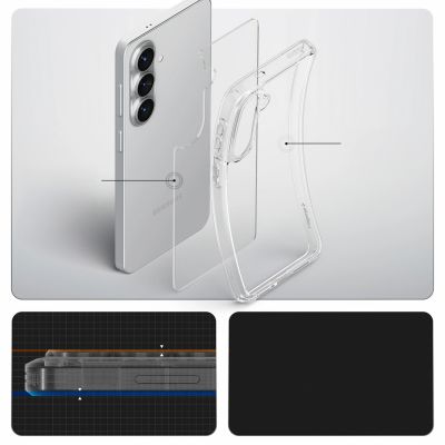 15. Etui Spigen Ultra Hybrid na Samsung Galaxy S26 - przezroczyste