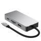 3. Adapter Tech-Protect HB05 HUB 9w1 USB-C + USB2.0 + USB3.0 + HDMI 4K 60HZ + SD / TF + PD100W + RJ45 - szary