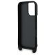 5. Etui Karl Lagerfeld Saffiano Karl&Choupette Metal Pin CBDY Strap na iPhone 16 - czarne