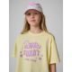 3. T-shirt loose z nadrukiem dziewczęc 4F 4FJRSS26TTSHF3908-72S