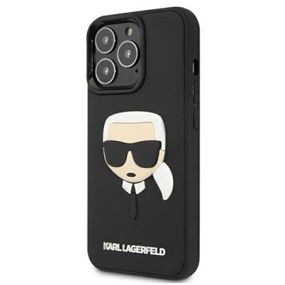 2. Etui Karl Lagerfeld 3D Rubber Karl's Head na iPhone 13 Pro / iPhone 13 - czarne