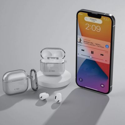 6. Etui Tech-Protect FlexAir na AirPods 4 - szare