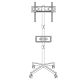 20. MONTIS MOBILNY UCHWYT DO TELEWIZORA 23"-60" MT191 ATLAS / CZARNY / VESA 400X400