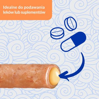 3. INABA Churu Rolls Tuńczyk z przegrzebkami - przysmak dla kota - 4x10 g
