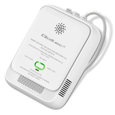 7. QOLTEC CZUJNIK WYCIEKU GAZU ZIEMNEGO | DETEKTOR CH4 | NG | TUYA | WI-FI | ALARM 85DB | LED