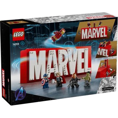 2. LEGO MARVEL SUPER HEROES 76313 Logo MARVEL z minifigurkami