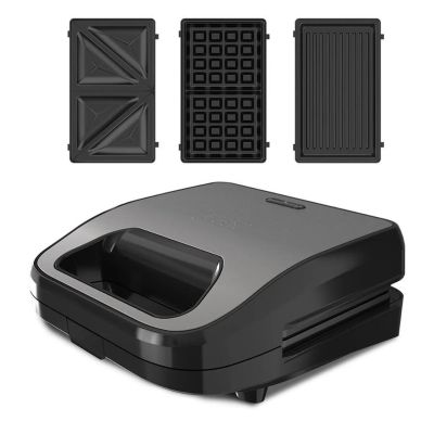 4. Opiekacz Black+Decker z 3 wymiennymi płytami BXSA754E 750W