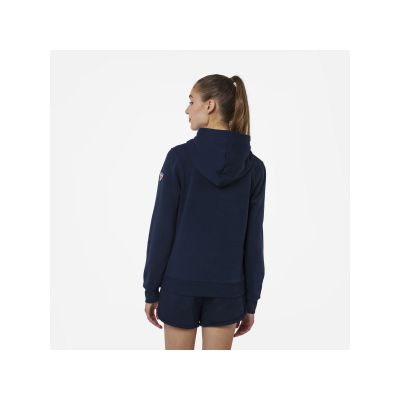 11. Bluza Rossignol W LOGO SWEAT FZ HOOD FL granatowy