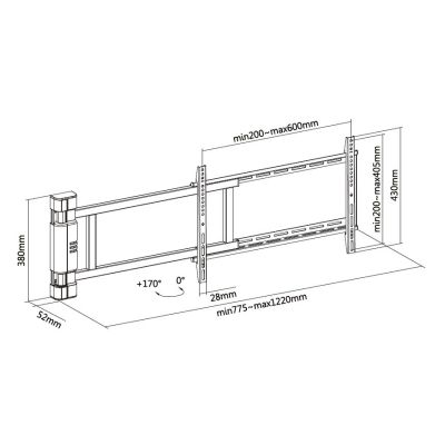10. Wyposaż się w uchwyt ścienny 32"-75" / silnik 1TFT. 2Joints 50Kg sw lite Sprzedaż detaliczna