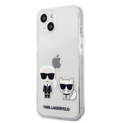 2. Etui Karl Lagerfeld Transparent Karl & Choupette na iPhone 13 mini - przezroczyste