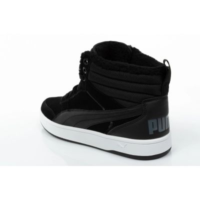 5. Puma buty męskie Rebound Street czarne za kostkę ocieplane