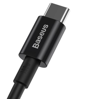 2. Kabel Baseus CATYS-C01 USB-C - USB-C PD QC FCP 100W 5A 480Mb/s 2m - czarny