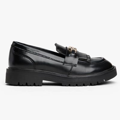 Tommy Hilfiger damskie mokasyny LOW CUT SHOE T3A4-34011-1453999 999 BLACK