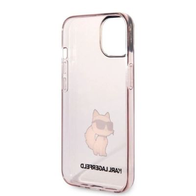 7. Etui Karl Lagerfeld Ikonik Choupette na iPhone 14 Plus - różowe