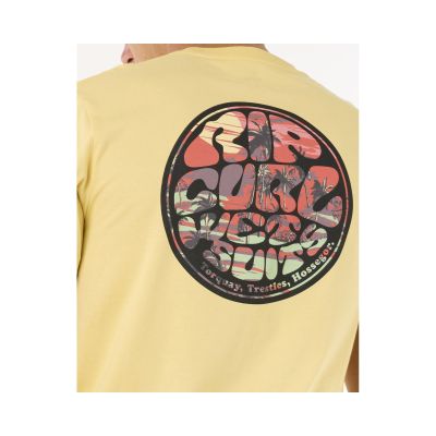 3. Koszulka RIP CURL Wettie Passage Icon Tee turkusowy