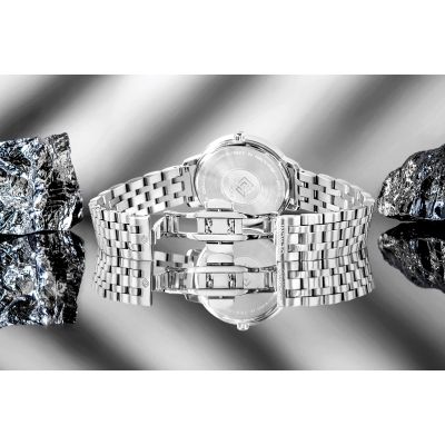 8. Zegarek Damski Giewont Sapphire Srebrny GW7370-B1