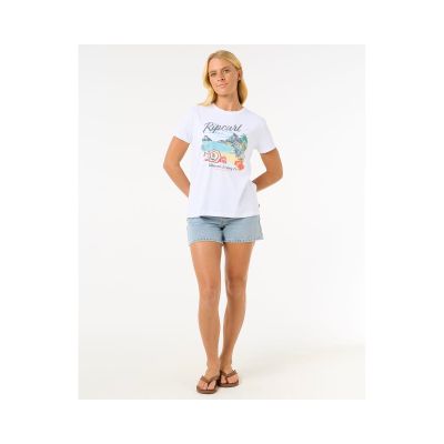 4. Koszulka RIP CURL Crystal Standard Tee biały