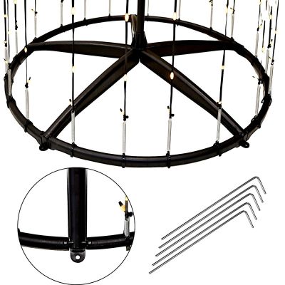 5. CHOINKA DEKORACYJNA 370LED SUPER CIEPŁY BIAŁY 210CM BLACK