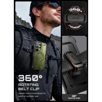 7. Etui Supcase Unicorn Beetle Pro Mag MagSafe 2-Set na Samsung Galaxy S26 Ultra - zielono-czarne