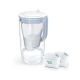 Dzbanek filtrujący Brita Glass+2 wkłady MaxtraPro PP (niebieski; 2,5l)