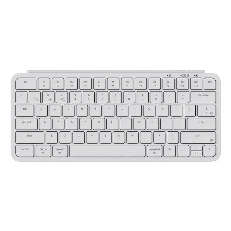 Keychron B1P-K8 klawiatura Dom/Biuro USB + RF Wireless + Bluetooth Kość słoniowa