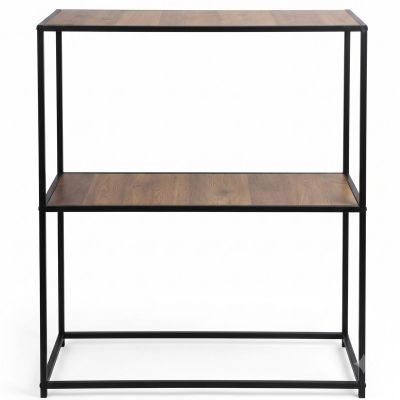2. REGAŁ STOLIK NA KWIATY KWIETNIK 2 POZIOMY 70X31X85 MDF METAL