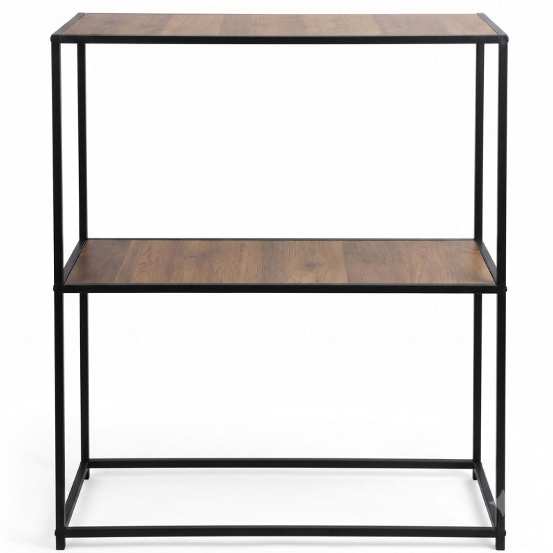 2. REGAŁ STOLIK NA KWIATY KWIETNIK 2 POZIOMY 70X31X85 MDF METAL