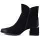 3. Botki damskie na obcasie zamszowe czarne Potocki SZ12875