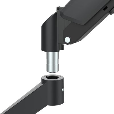 5. MACLEAN UCHWYT NA 2 MONITORY, SPRĘŻYNA GAZOWA, 17"-32", 2-10KG, CZARNY MC-134