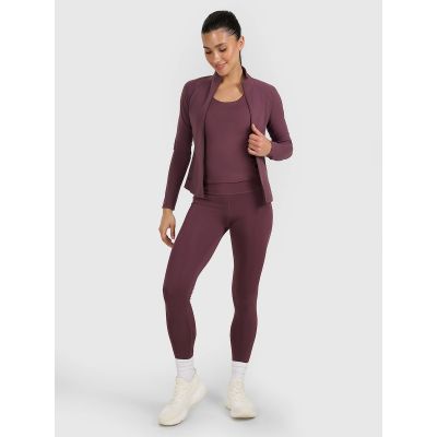 5. Bluza treningowa slim szybkoschnąca damska 4F 4FRAW25TFSWF0808-81S